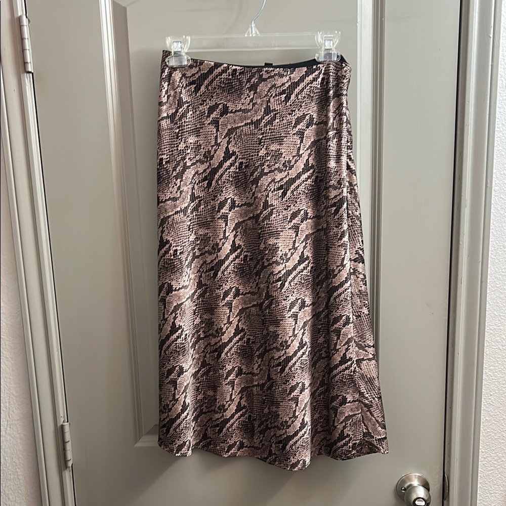 Elegant Snake Print Skirt